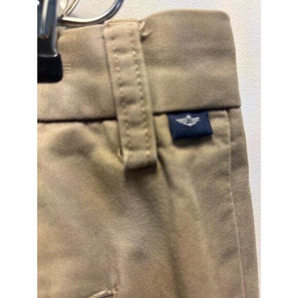 Dockers Khaki Chino Pants 38x31 Slim Fit Flat Front Cotton Blend Classic Style - Picture 6 of 12